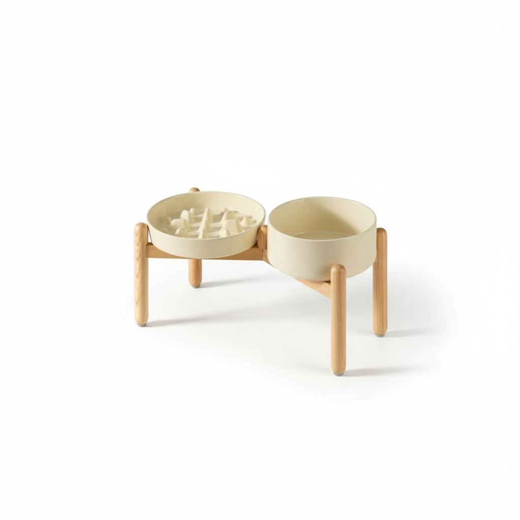 Enhanced Pet Bowl White